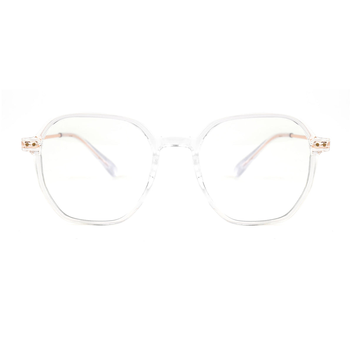 Pyxis Transparent Rose Gold silmälasikehykset