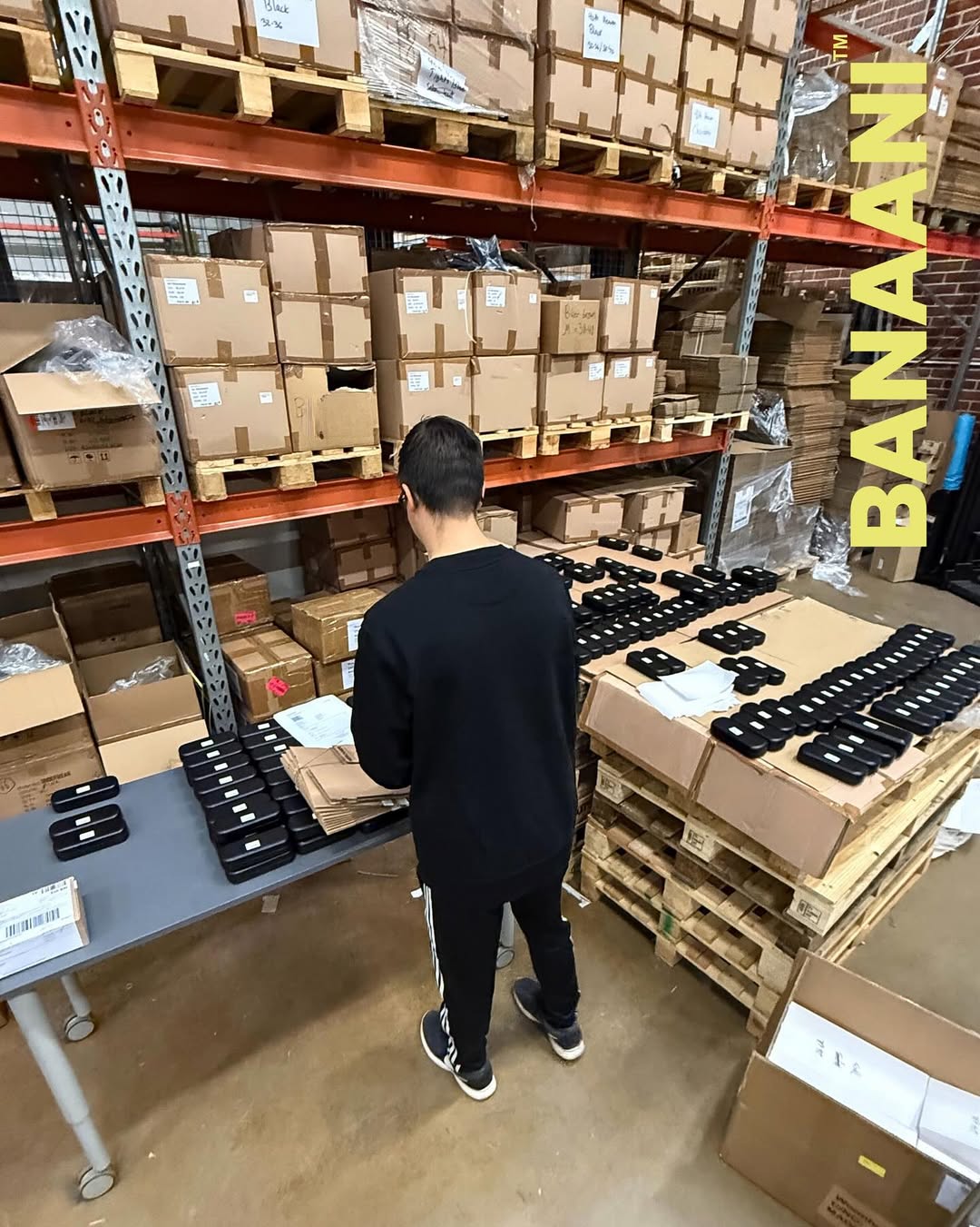 New glasses orders being prepared at Banaani's warehouse in Finland